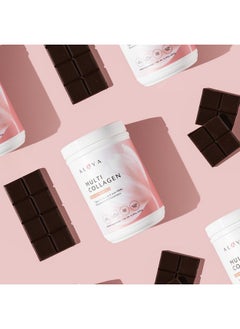 Alaya Naturals Alaya Multi Collagen Powder - Type I, II, III, V, X Hydrolyzed Collagen Peptides Protein Powder Supplement with MSM + GC (Chocolate)  - Image 2