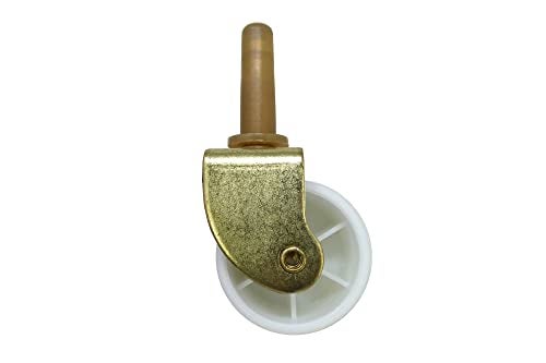 Shepherd Hardware 9535 2-1/8-Inch White Bed Rollers with Stem and Socket, 2-Pack - Image 2