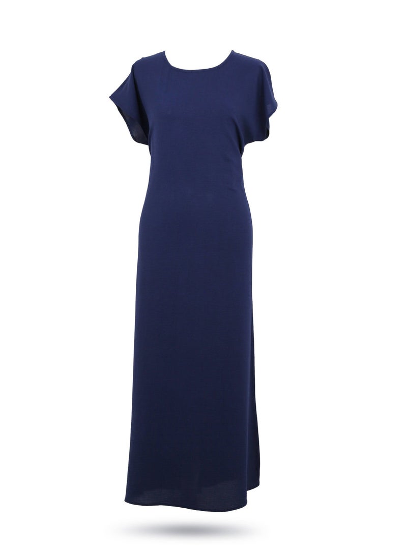 طقم عباية داخلية CEY فاخر من MA، فستان ماكسي نسائي طويل ومحتشم، كاجوال/رسمي تحت العباية (جلابية)، مريح ذو ملمس ناعم على الجسم، قماش جيد التهوية ومناسب للارتداء في جميع الفصول (المقاسات من S إلى XL). - Image 1