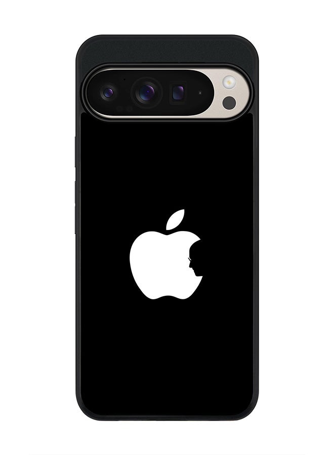 Stylizedd For Google Pixel 9 Pro XL Case,Slim fit Camera Protection, Shockproof Thin Phone cover - Steve's Apple - Black - Image 1