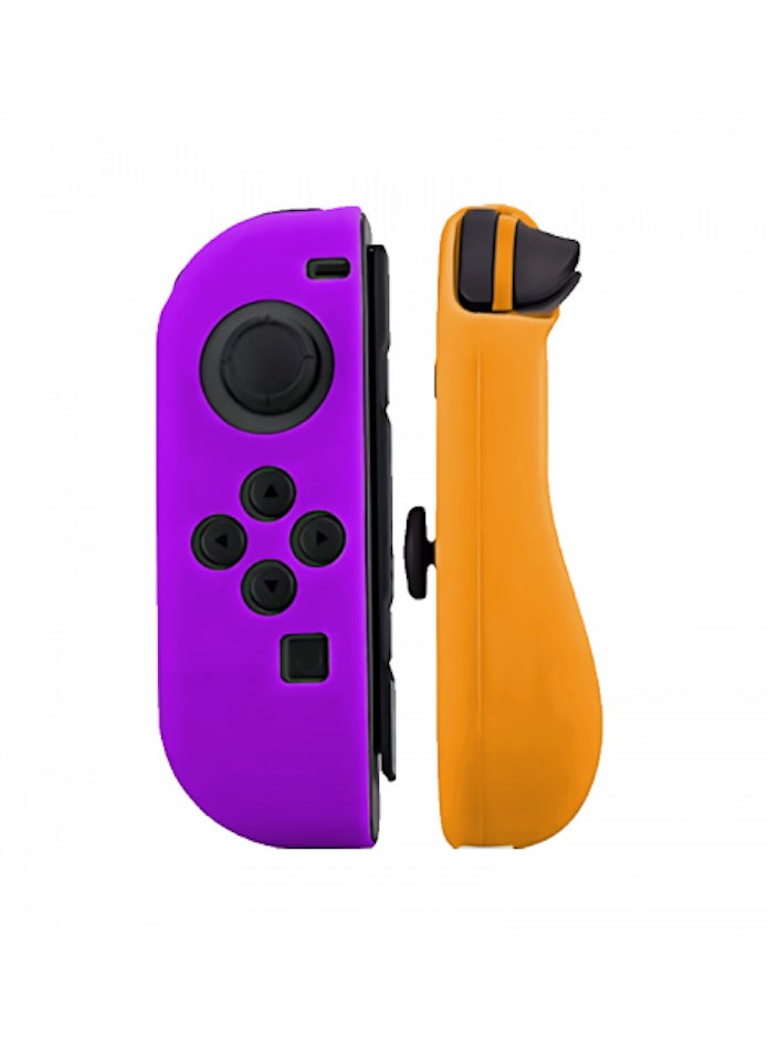 Generic Nintendo Switch Joy-Con Cover Case for Nintendo Switch (OLED Model) - Orange And Purple 