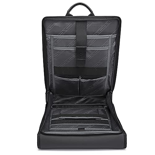 BANGE 1 Compartment Laptop Backpack Unisex Carry On Eva Antitheft Usb Waterproof Laptop Bag, Black, Large, 10.8 L - Image 3