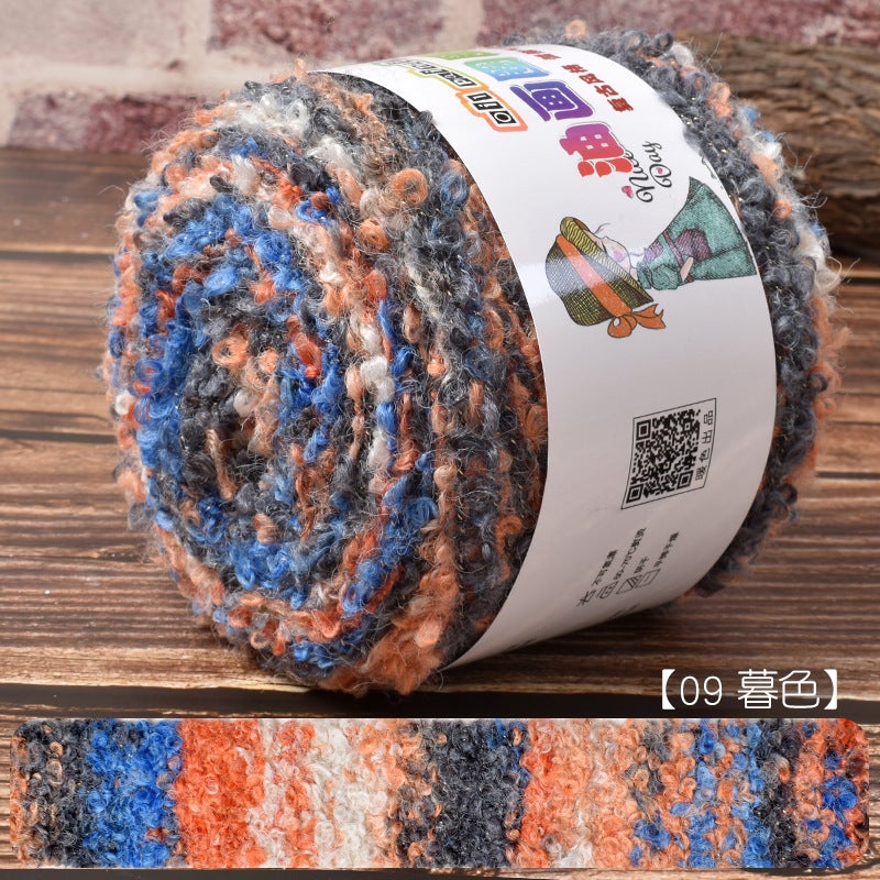 Handmade DIY Scarf Hat Yarn, 100g Gradient Fancy Wool 09 Twilight