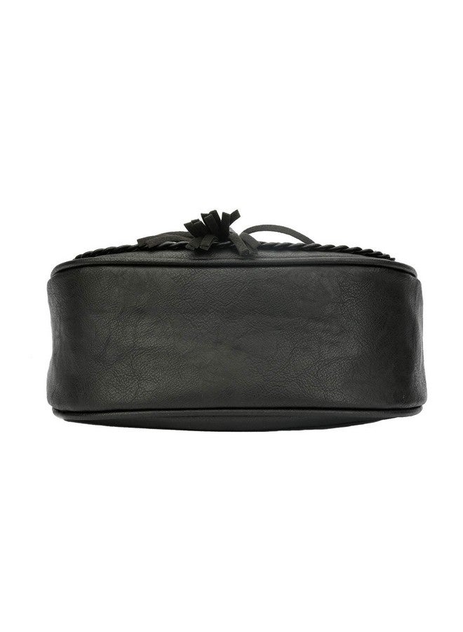 kkxiu Casual Flap Saddle Crossbody Bags For Women Purses And Handbags With Tassel (Zblack) - Image 4