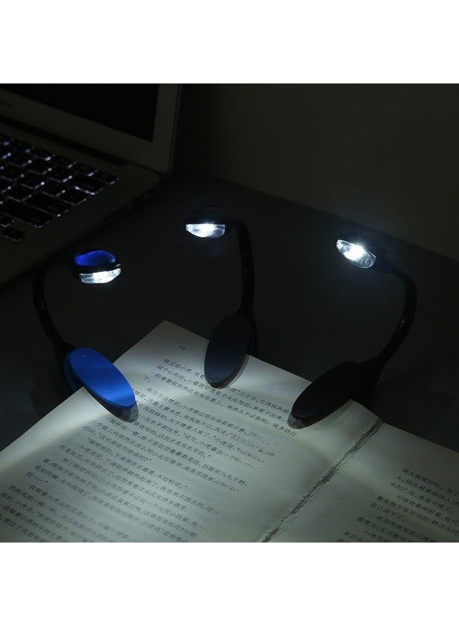 Foldable Nightlight With Clip Bendable Home Lighting With Clip Mini Portable Night Reading Lamp For Students-Color:Grey  - Image 3