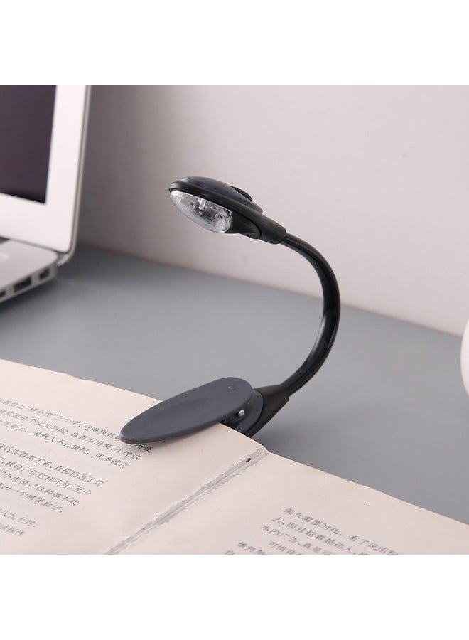 Foldable Nightlight With Clip Bendable Home Lighting With Clip Mini Portable Night Reading Lamp For Students-Color:Grey  - Image 1