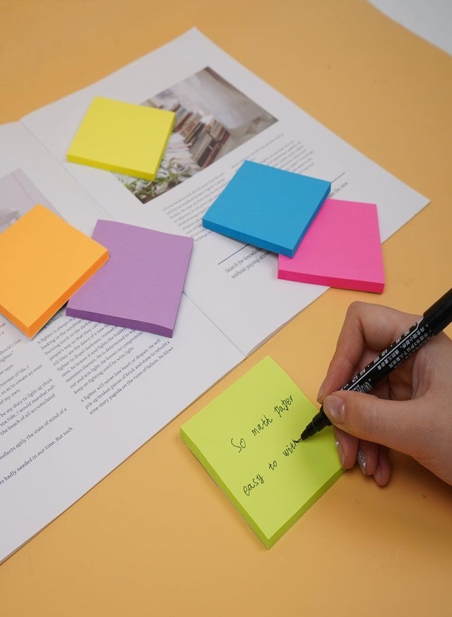 Vanpad Sticky Notes 3x3 Inches,Bright Colors Self-Stick Pads, Easy to Stick for Home, Office, Notebook (24) - Image 5