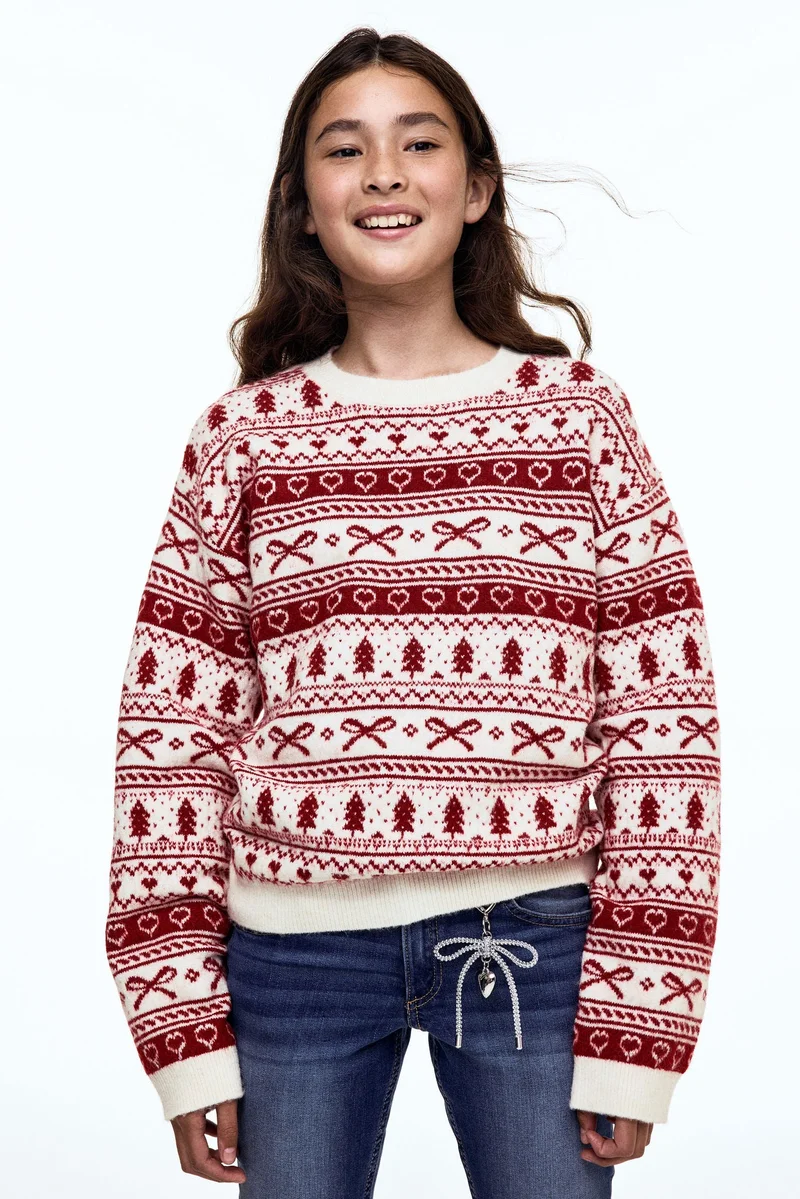 H&M Loose-fit motif-detail jumper