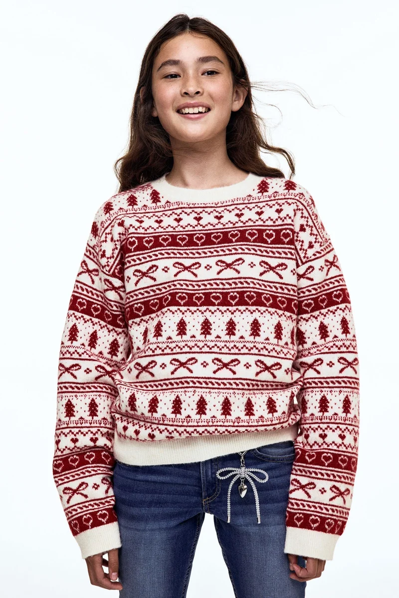 H&M Loose-fit motif-detail jumper