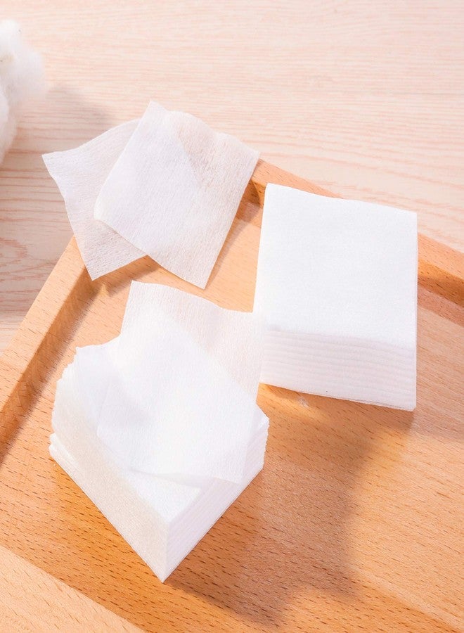 Aturmon 1000 PCS Thin Makeup Facial Cotton Pads, Square Makeup Remover Cotton Pads, Facial Eye Lip Nail Polish Makeup Remover, Non-Woven Cotton, Lint Free - Image 4