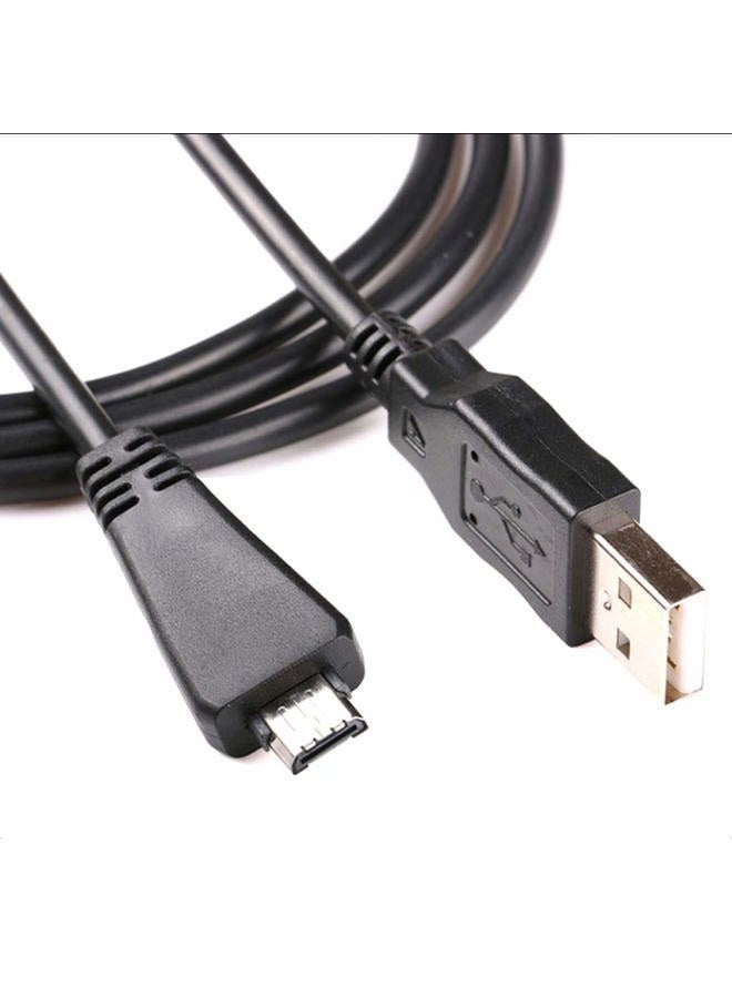 Adhiper كابل نقل بيانات USB VMC-MD3 بديل USB 2.0 شحن متوافق مع كاميرا سوني سايبر شوت/سايبر شوت الرقمية DSC-W350D W360 W380 W390 W570 TX100 TX66 والمزيد (3.3 قدم/أسود) - Image 1