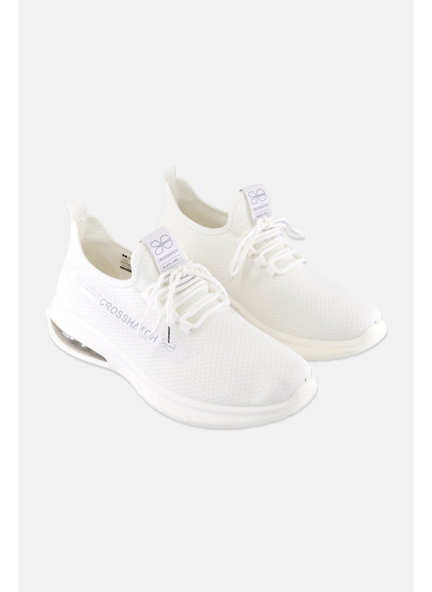 CROSSHATCH - Men Zamel Lace Up Training Shoes, White - Image 1