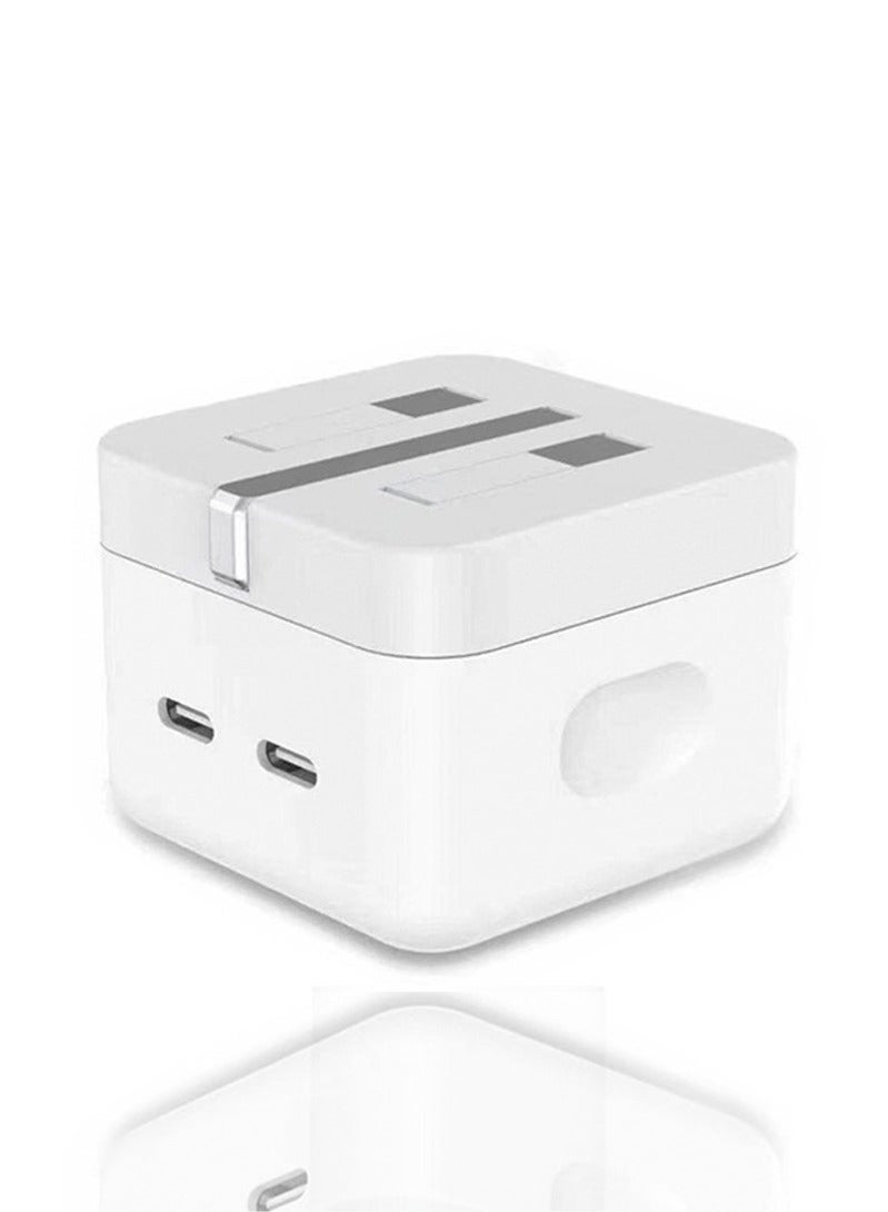 YUJA 35W Fast USB-C Charger, Power Adapter Compatible for iPhone 16/15/14/14 Pro/14 Pro Max/14 Plus/13/12/SE2020/11/XR/XS Max/X/iPad,Samsung Galaxy And all Type C Phones, for Home & Travel - Image 2