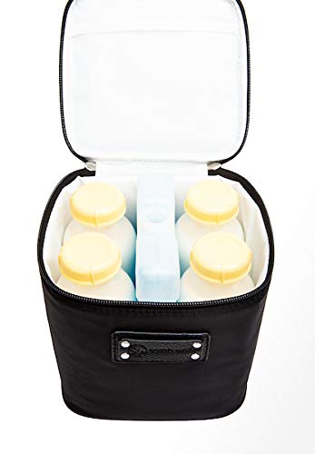 Sarah Wells Cold Gold Breastmilk Cooler Bag with Safety Tested Ice Pack – Insulated Milk Storage for Work, Travel & Daycare – Fits Bottles & Pump Parts – Durable, Washable (Black) - Image 5
