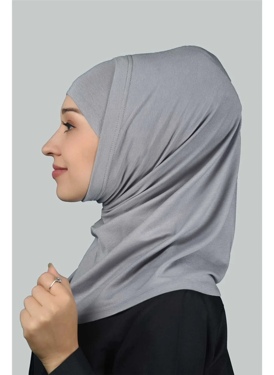 Altobeh Set of 2 Practical Scarf, Ready-made Turban and Hijab Hijab Bonnet - Gray