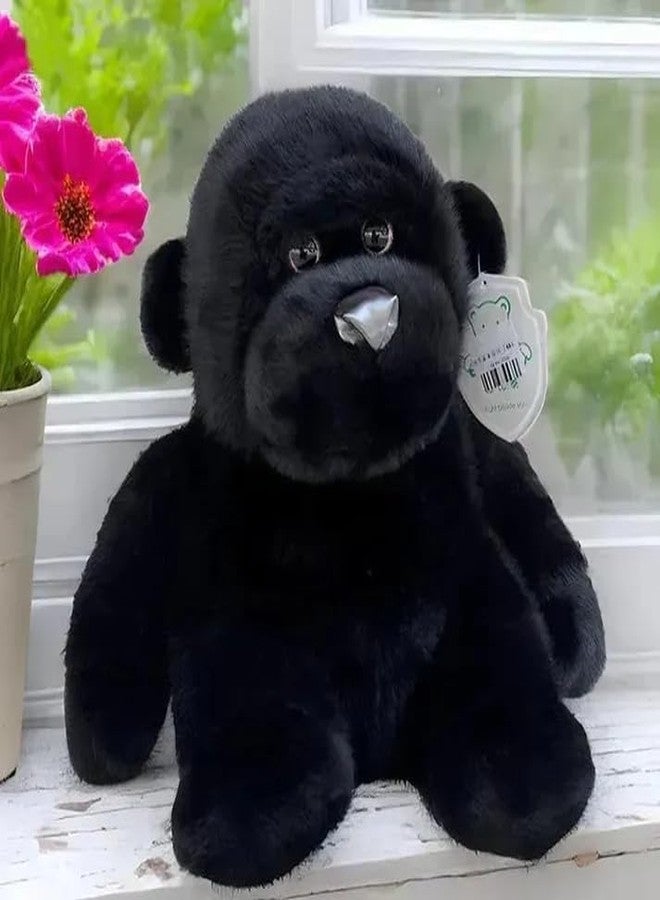 DTR Creation Black Gorilla Soft Toy ? 30cm Stuffed Wild Animal for Kids | Plush Jungle Animal Toy for Boys & Girls | Cute Monkey Toy for Gifting, Cuddling & Room Dcor - Image 4