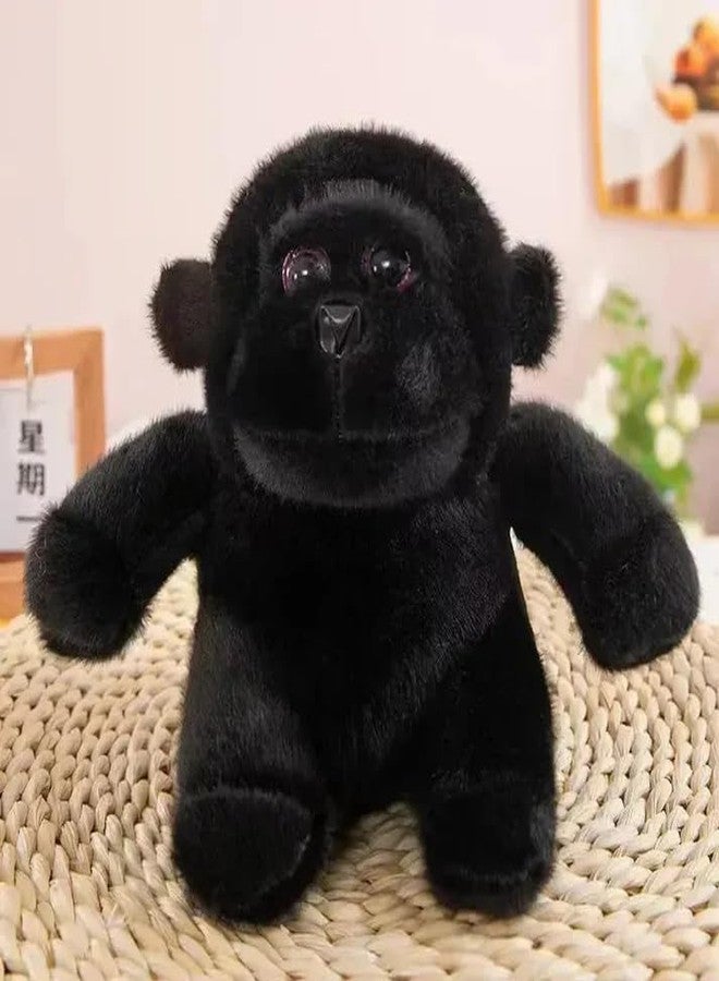DTR Creation Black Gorilla Soft Toy ? 30cm Stuffed Wild Animal for Kids | Plush Jungle Animal Toy for Boys & Girls | Cute Monkey Toy for Gifting, Cuddling & Room Dcor - Image 3