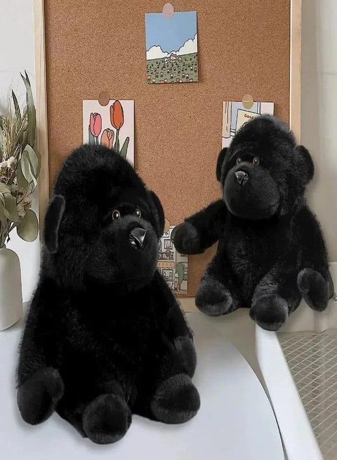 DTR Creation Black Gorilla Soft Toy ? 30cm Stuffed Wild Animal for Kids | Plush Jungle Animal Toy for Boys & Girls | Cute Monkey Toy for Gifting, Cuddling & Room Dcor - Image 2
