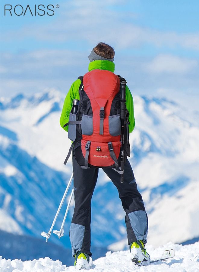 roaiss Multifunctional Outdoor Backpack Double Shoulder Bag Men and Women Hiking Sports Travel Mountaineering Bag Large Capacity Leisure Travel Bag  - Image 2
