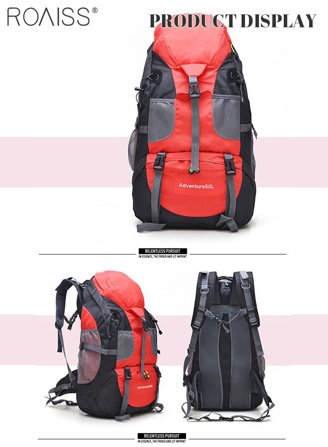 roaiss Multifunctional Outdoor Backpack Double Shoulder Bag Men and Women Hiking Sports Travel Mountaineering Bag Large Capacity Leisure Travel Bag  - Image 3