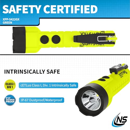 Nightstick XPP-5422GX Intrinsically Safe Dual-Light Flashlight, Green/Black - Image 5