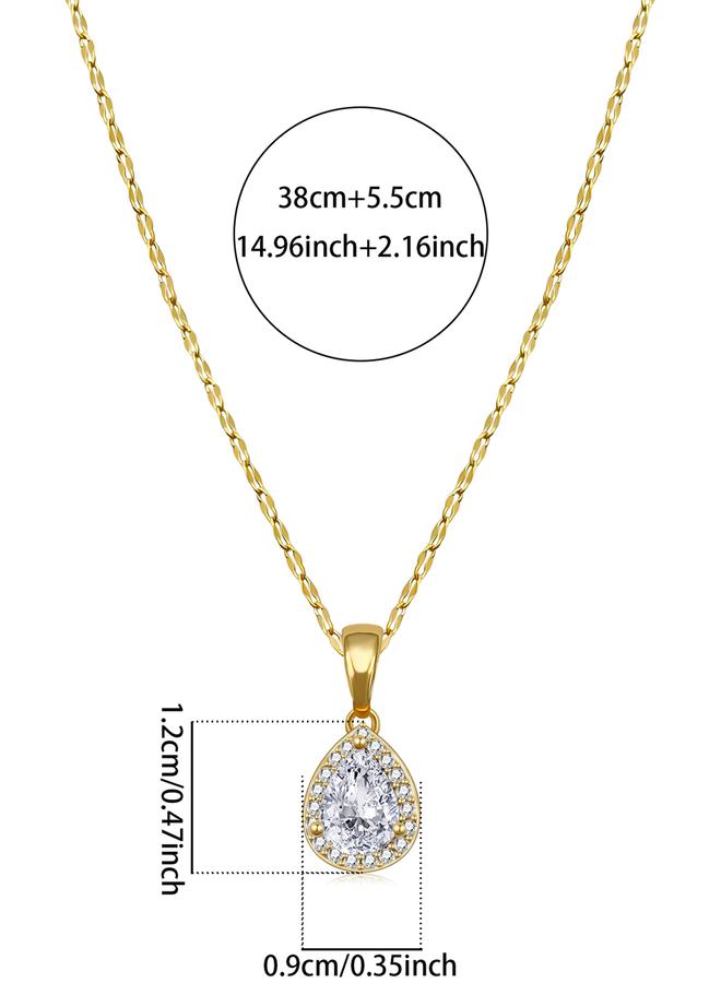 Take Two Waterdrop Embellished Drop Necklace - Image 4