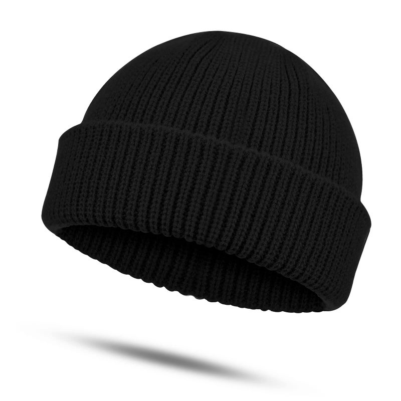 SATINIOR Winter Trawler Beanie Watch Hat Bigger Fisherman Beanie Cap for Women Men Thicker Knit Cuff Roll up Edge Skullcap - Image 1