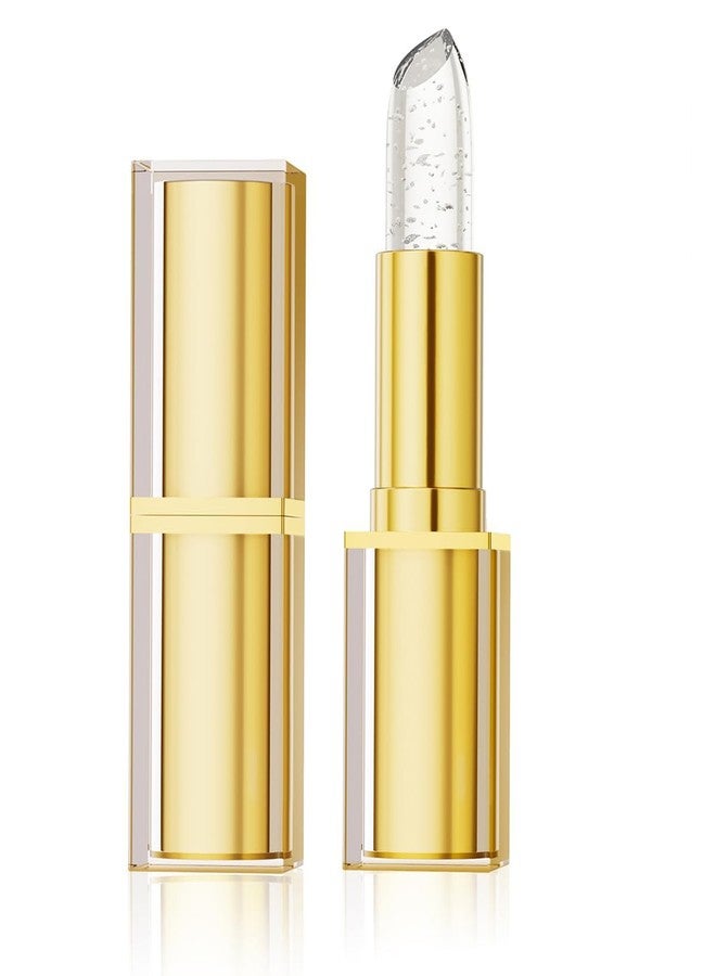 Tiejdhr Color Changing Lipstick, Long-Lasting Moisturizing Formula, Gold Crystal Ph Lipstick Color Changing Kiss-Proof Magic Lip Glossy Shine Lip Gloss for Women (Silver) - Image 1