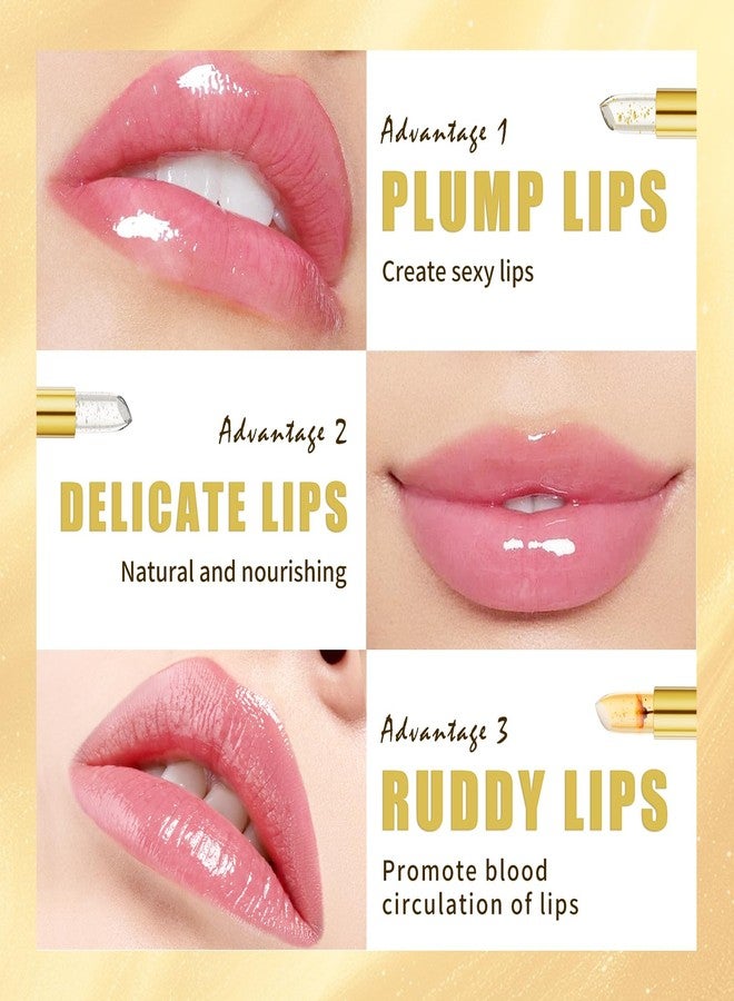 Tiejdhr Color Changing Lipstick, Long-Lasting Moisturizing Formula, Gold Crystal Ph Lipstick Color Changing Kiss-Proof Magic Lip Glossy Shine Lip Gloss for Women (Silver) - Image 4
