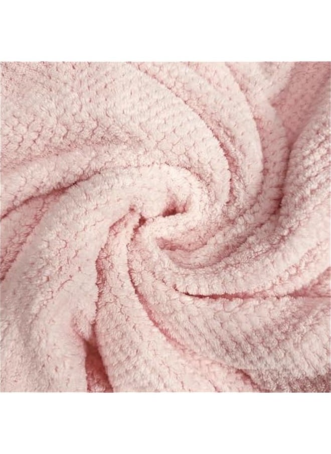 TRASSLE Microfiber Bath Towel Set Pack of 2, Coral Velvet 90 * 175cm Large Size - Light Thin Quick Drying Highly Absorbent Bath Towel for Bath, Fitness, Yoga, Travel, Sport and Shower  - Image 2