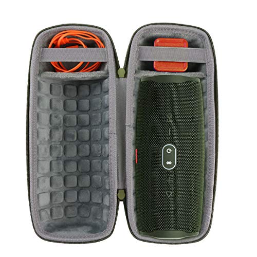 co2CREA Hard Travel Case Replacement for JBL Charge 4 /Replacement for JBL Charge 5 Waterproof Bluetooth Speaker (Green Case) - Image 2