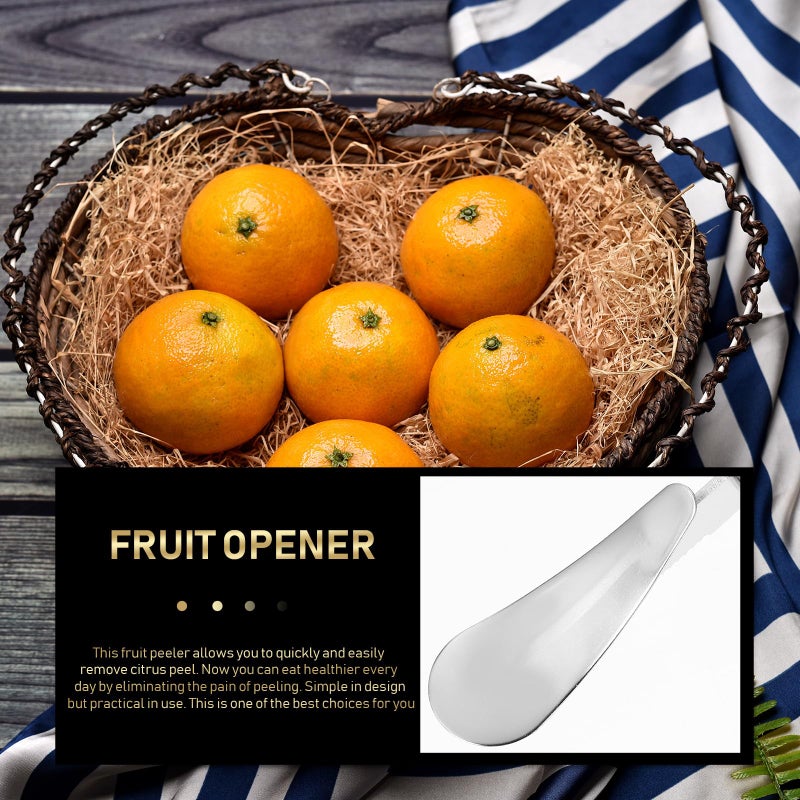 Stainless Steel Citrus Peeler 304 Rust Proof Kitchen Gadget For Orange Lemon Grapefruit - Image 5