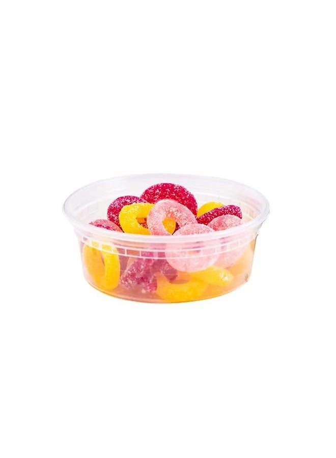 EDI [8 OZ, 25 Sets] Plastic Deli Food Storage Containers with Airtight Lids | Microwave-, Freezer-, Dishwasher-Safe | BPA Free | Heavy-Duty | Meal Prep | Leakproof | Recyclable - Image 5
