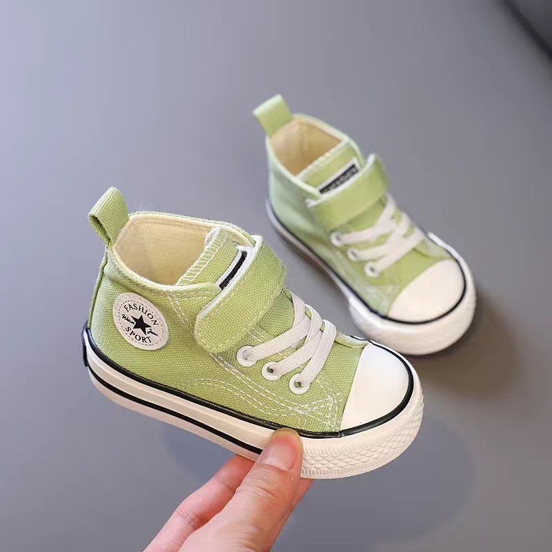 Baby Girl Toddler Shoes Baby Shoes Baby Soft Bottom 2024 Small White Shoes Boy Canvas Shoes Net Red Shoes - Image 4