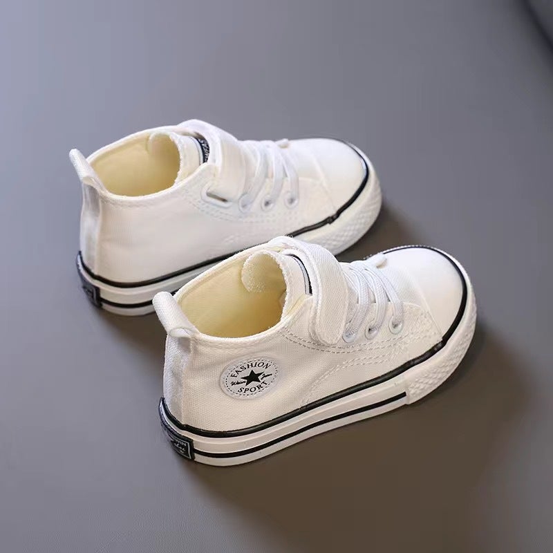 Baby Girl Toddler Shoes Baby Shoes Baby Soft Bottom 2024 Small White Shoes Boy Canvas Shoes Net Red Shoes - Image 5
