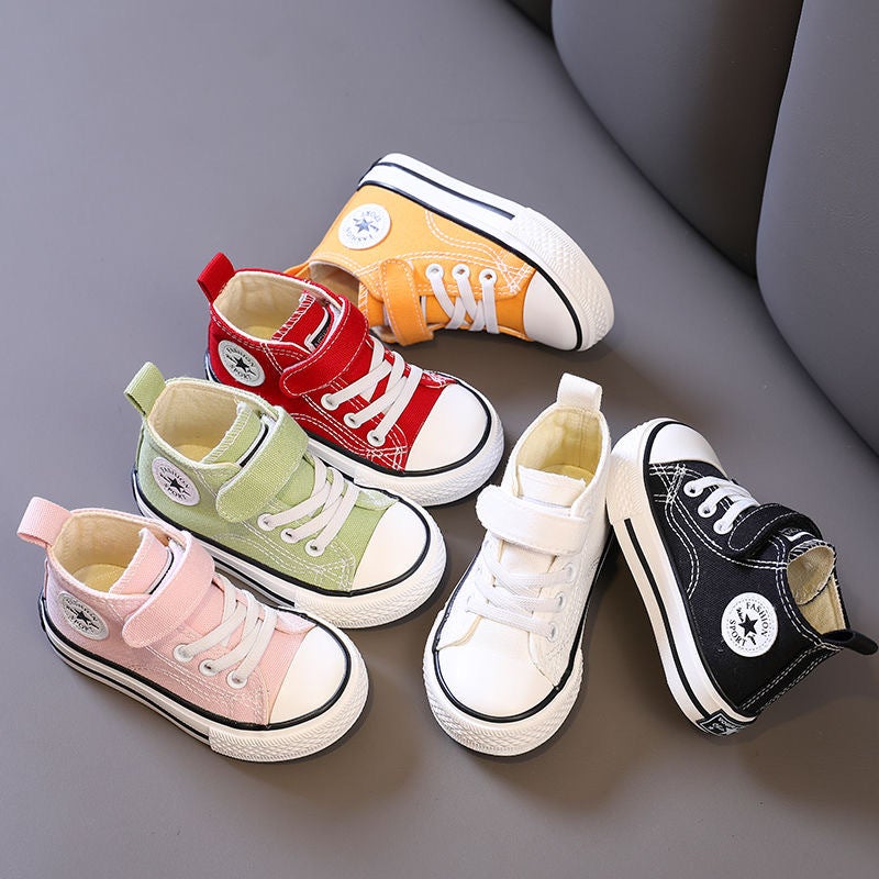 Baby Girl Toddler Shoes Baby Shoes Baby Soft Bottom 2024 Small White Shoes Boy Canvas Shoes Net Red Shoes - Image 2