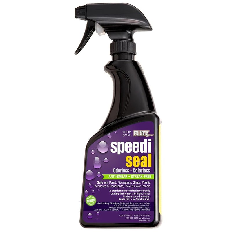 Flitz Speedi Seal  16oz Bottle of USAMade Ceramic Coating for Cars to Polish  Protect for Up to 6 Months  Works on Paint Fiberglass  More  StreakFree Ceramic Spray Sealant 1 Pack