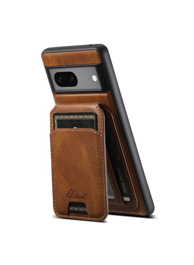 Suteni Case For Google Pixel 7 H15 Oil Eax Leather Detachable Wallet Back Phone Case - Image 3