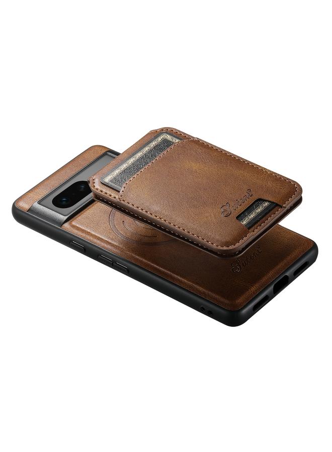 Suteni Case For Google Pixel 7 H15 Oil Eax Leather Detachable Wallet Back Phone Case - Image 5