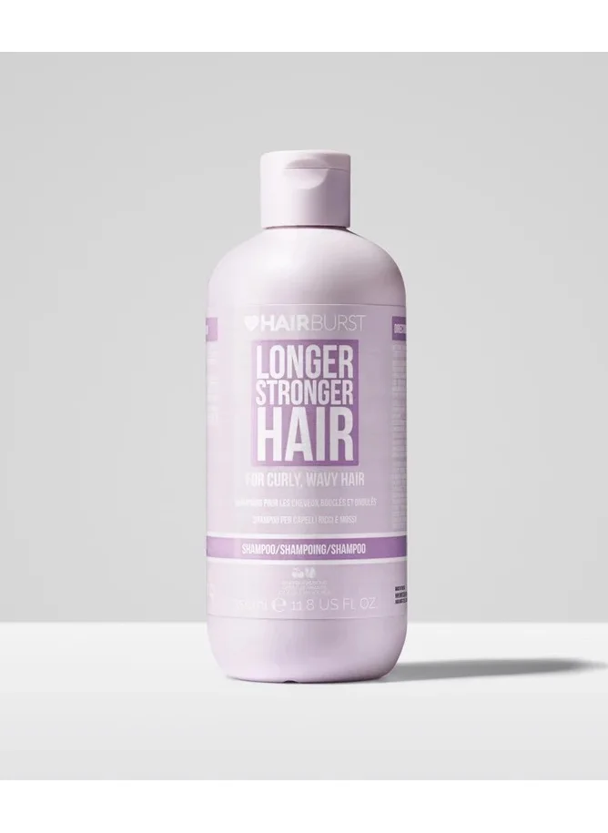 HAIR BURST Wavy & Curly Hair Shampoo — Sulfate, SLS, Paraben Free, CGM Approved - Nourishing Amino Acids, Almond Extract & Cherry Oil - Curl Enhancing, Frizz Control & Moisturising