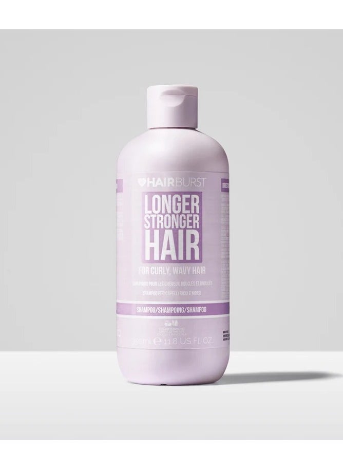 HAIR BURST Wavy & Curly Hair Shampoo — Sulfate, SLS, Paraben Free, CGM Approved - Nourishing Amino Acids, Almond Extract & Cherry Oil - Curl Enhancing, Frizz Control & Moisturising  - Image 1