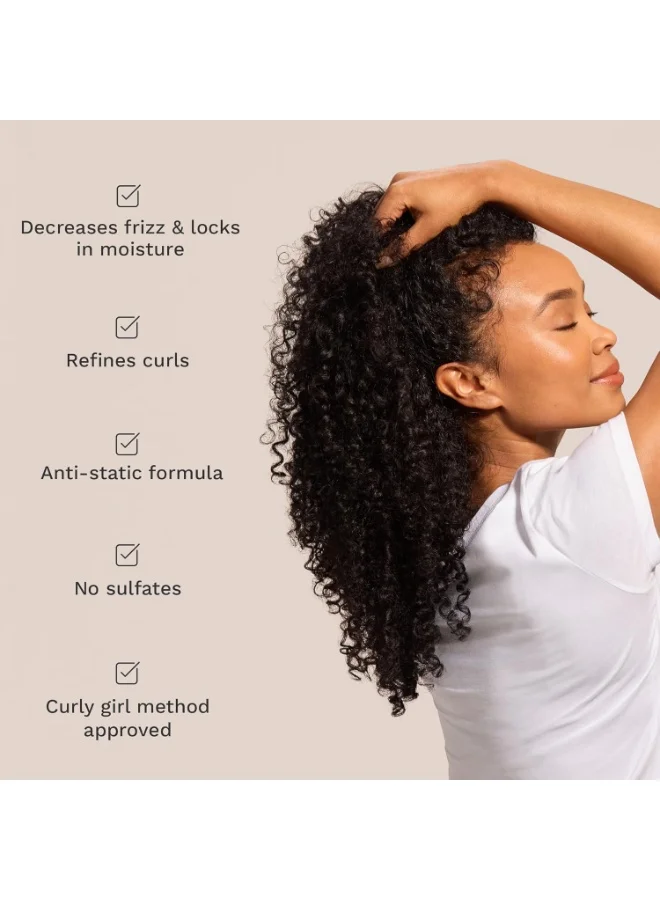 HAIR BURST Wavy & Curly Hair Shampoo — Sulfate, SLS, Paraben Free, CGM Approved - Nourishing Amino Acids, Almond Extract & Cherry Oil - Curl Enhancing, Frizz Control & Moisturising
