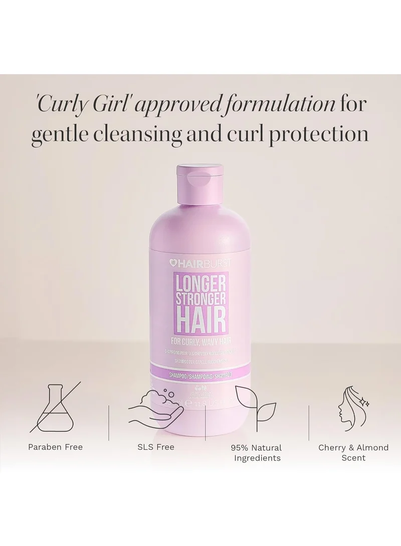 HAIR BURST Longer Stronger Hair for Curly, Wavy Hair - Shampoo - 11.8 US fl. oz. (350 ml)