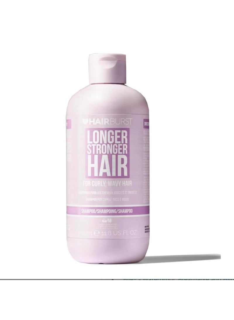HAIR BURST - Wavy & Curly Hair Shampoo — Sulfate, SLS, Paraben Free, CGM Approved - Nourishing Amino Acids, Almond Extract & Cherry Oil - Curl Enhancing, Frizz Control & Moisturising - Image 1