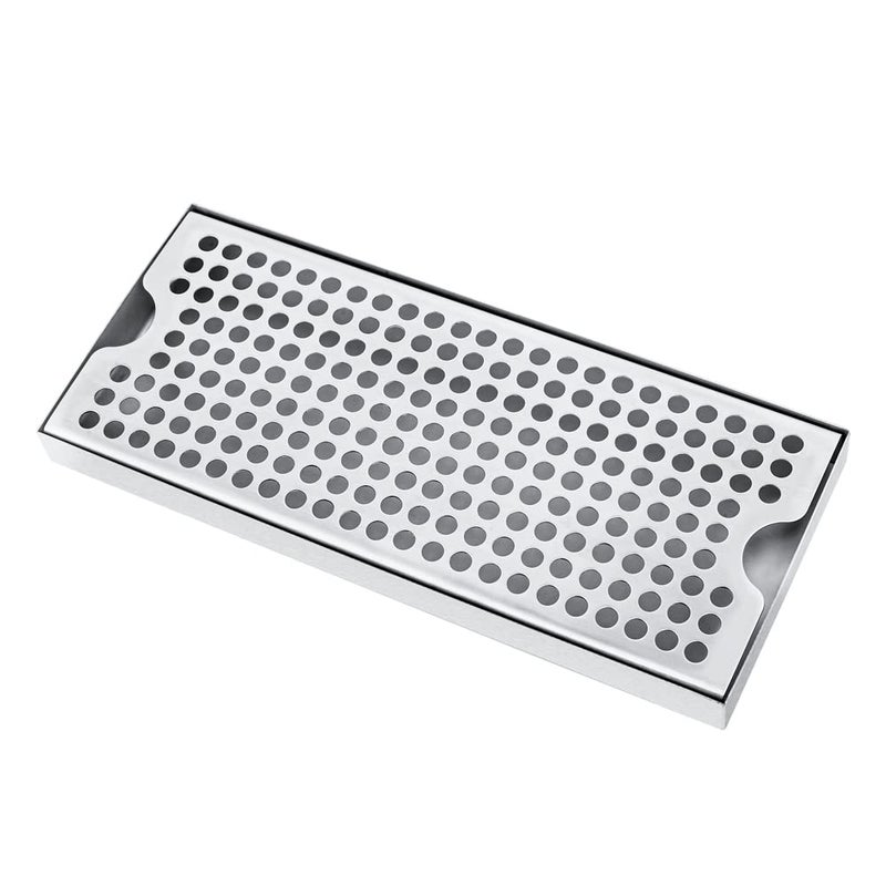 TMCRAFT Beer Drip Trays Stainless Steel Kegerator Drip Tray with NonSlip Rubber Pad Highly Polished Surface Drip Tray for Restaurants Kitchens and Bars
