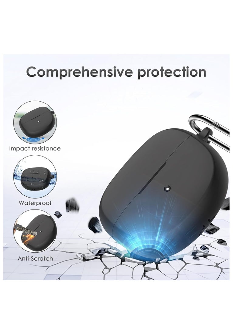 Captaintech Case for Bose Ultra Open Ear Earbuds Protective Case, Shockproof Silicone Case Protective Cover with Front LED Visible, Compatible with Bose Ultra Open Ear Earbuds, Black  - Image 3