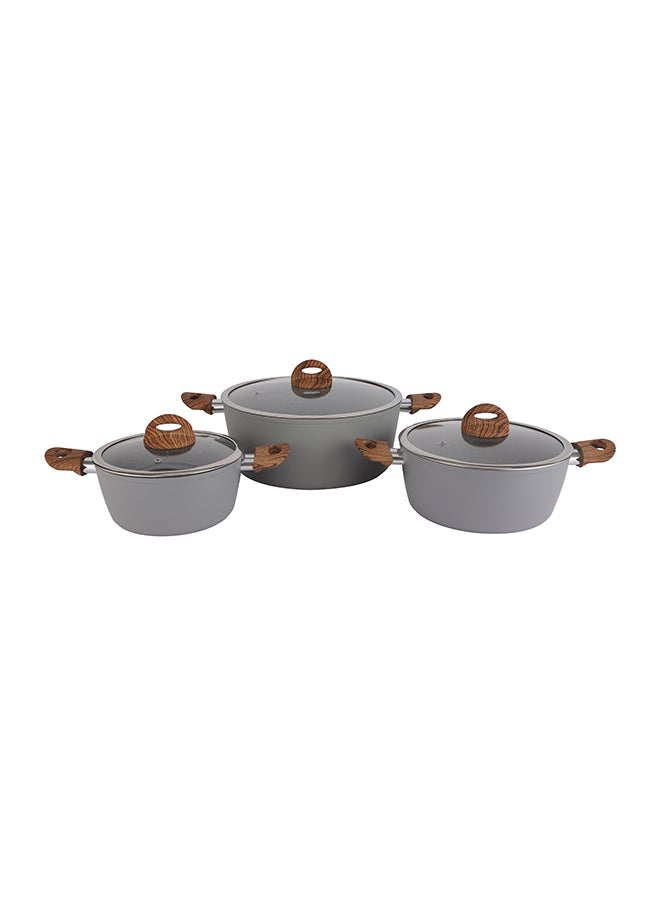 DELCASA - Chef Master 10 Piece Non stick Cookware Set With 5 Layer Granite Coating DC2284 - Image 1