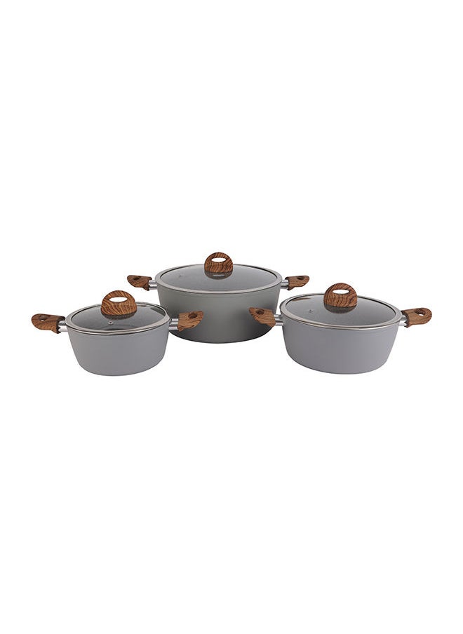 DELCASA - Chef Master 10 Piece Non stick Cookware Set With 5 Layer Granite Coating DC2284 - Image 1
