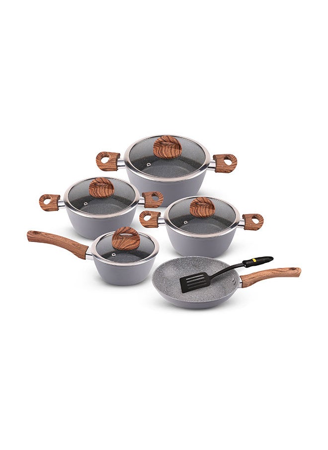 DELCASA - Chef Master 10 Piece Non stick Cookware Set With 5 Layer Granite Coating DC2284 - Image 1