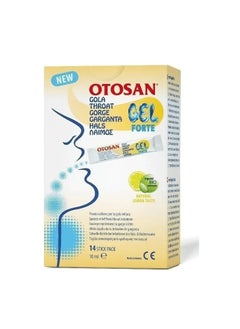 Otosan Otosan Throat Gel For Throat Irritation, 10ml Lemon Flavored Sticks, Pack of 14's 